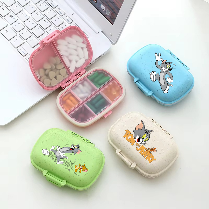 Luggage Cover Protector - Tom and Jerry Portable Pills Organizer