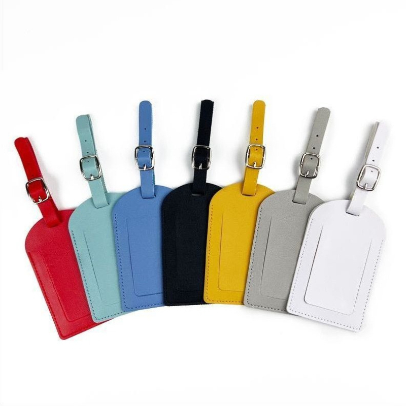 Women Men Luggage Tags PU Leat - Travel Accessories Aesthetic review and price