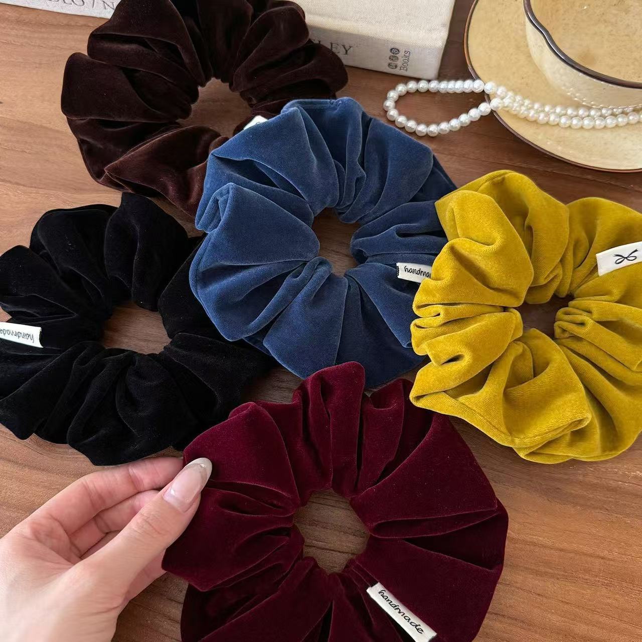 Korean-style minimalist velvet - Travel Accessories Aesthetic review and price