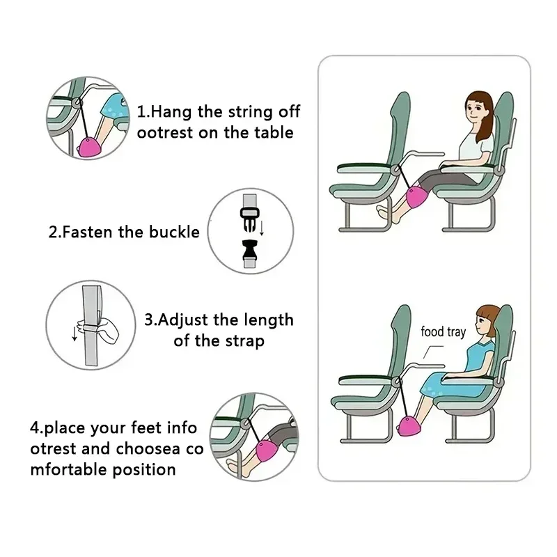 Portable Adjustable Footrest H - Travel Accessories Long Flight review and price