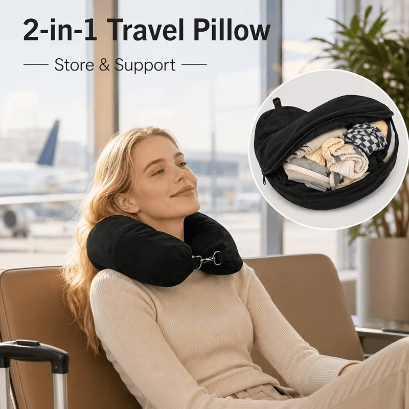 1 Set of U-Shaped Pillow Cover - Travel Accessories Long Flight review and price