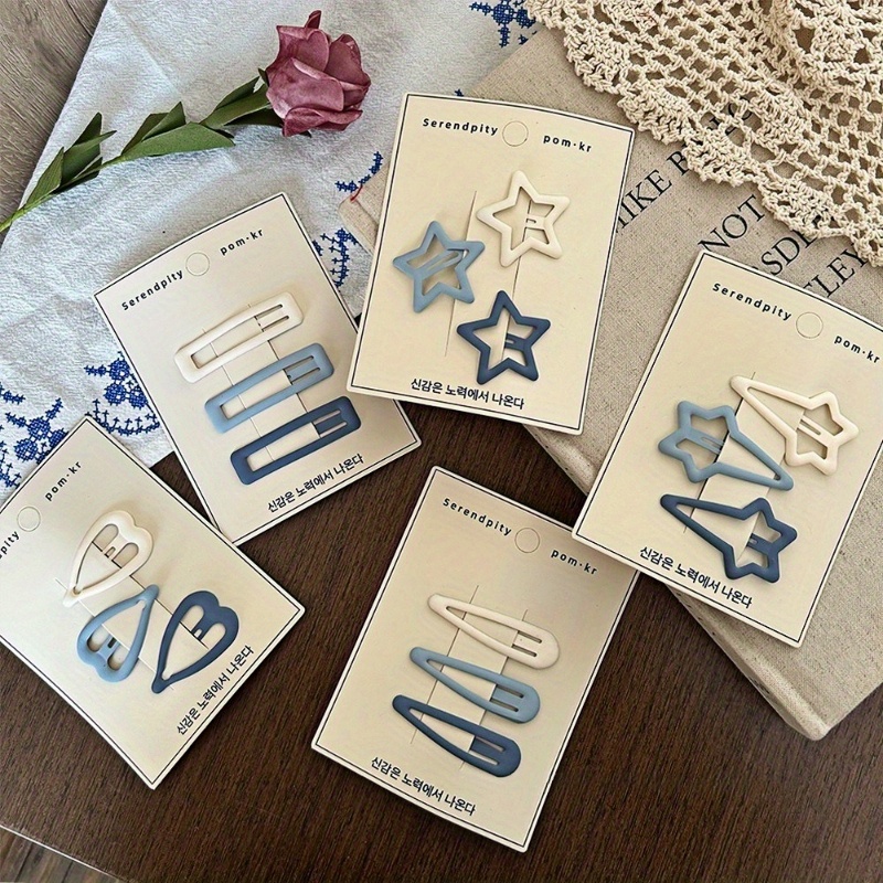 15pcs Matte Hair Clips Cute Gr - Travel Accessories Aesthetic review and price
